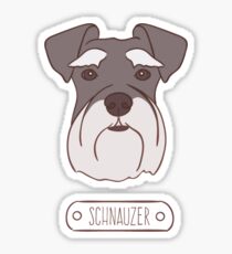 Pegatina Schnauzer.