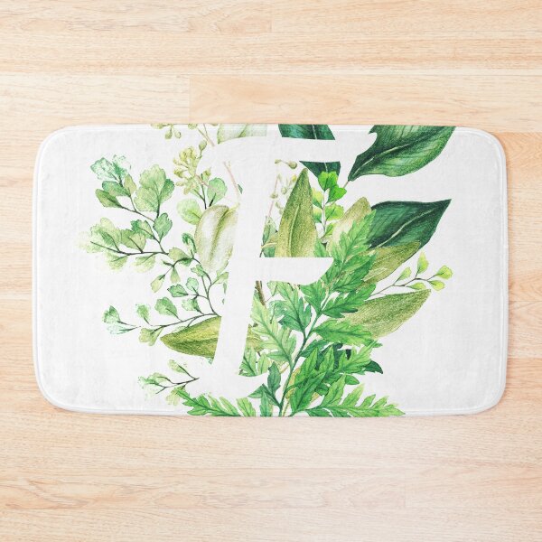 Item preview, Botanical Monogram - Letter F Initial designed and sold by Naturalist Prints.