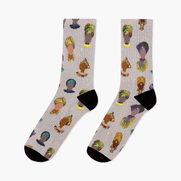 Item preview,   Drawing, African women in headscarves, women's faces. Bright, artistic, ethnic print. designed and sold by UVI-CA.
