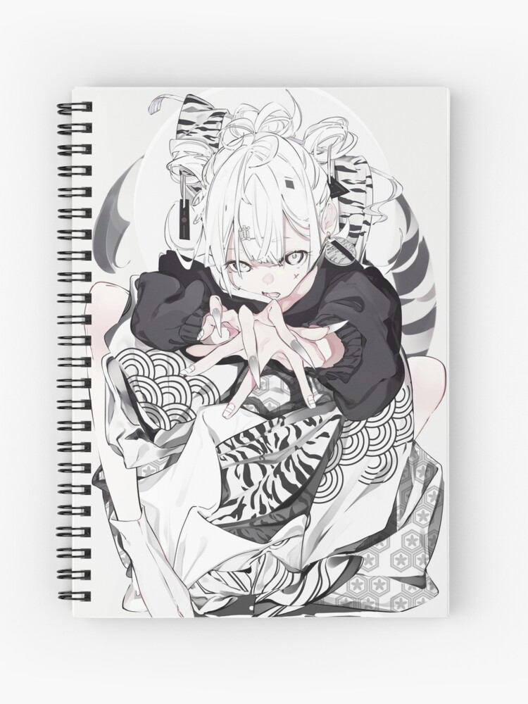 Cute Anime Girl Spiral Notebook