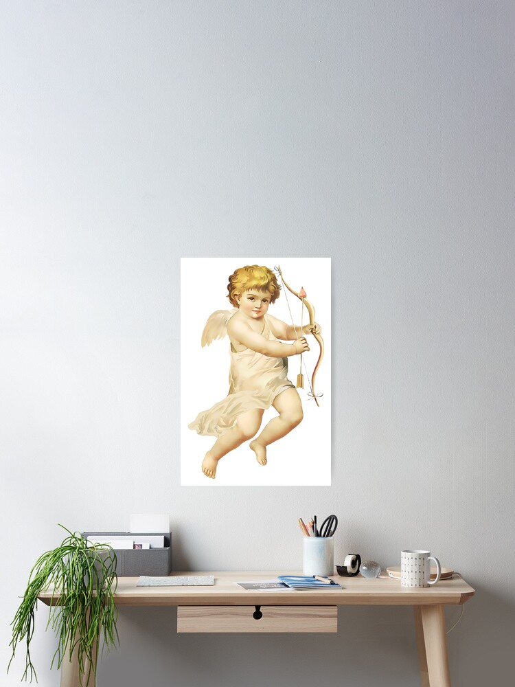 Thumbnail 2 of 3, Poster, Angel with bow designed and sold by Isch.