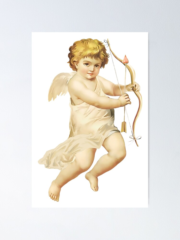 Thumbnail 1 of 3, Poster, Angel with bow designed and sold by Isch.