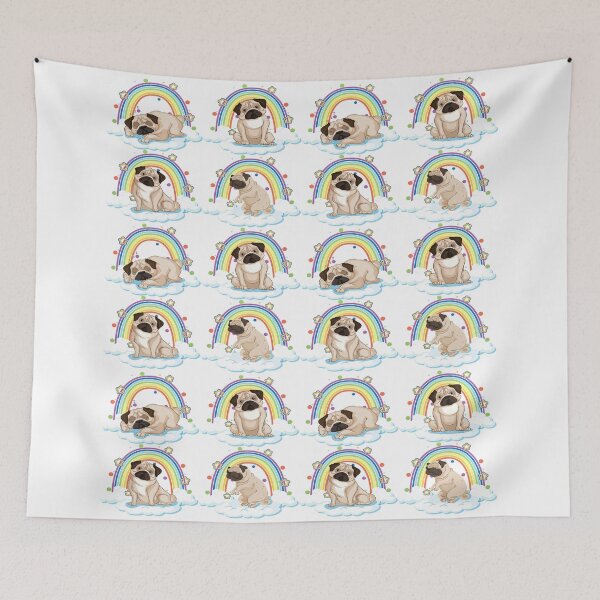 Item preview, Funny Cute Pug Pattern designed and sold by Meggie179.