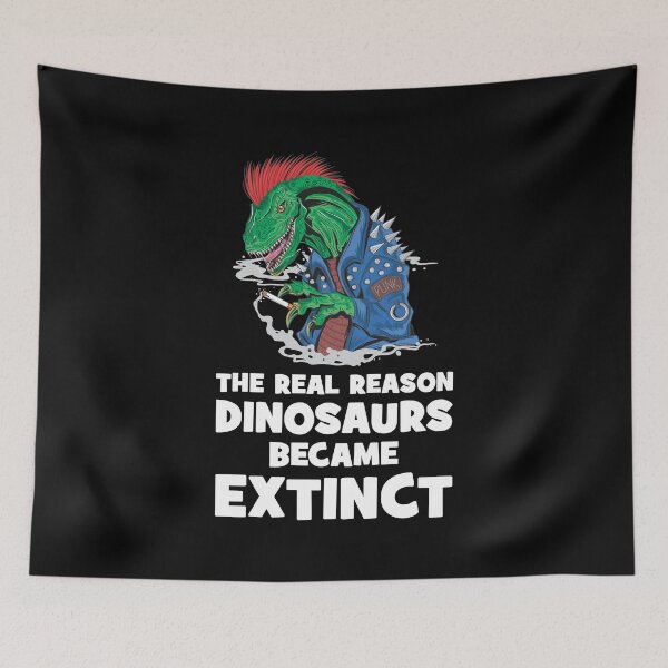 Item preview, The real reason dinosaurs became extinct - Smoking Kills - Raptor designed and sold by crazycollective.