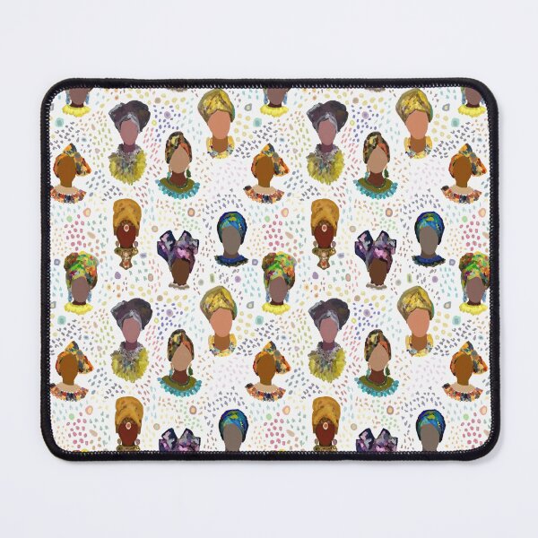 Item preview, Drawing, African women in headscarves, women's faces. Bright, artistic, ethnic print. designed and sold by UVI-CA.