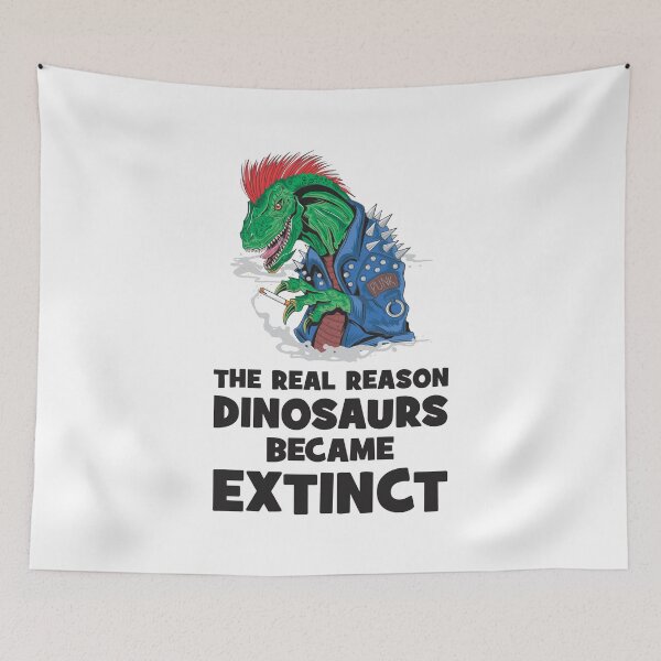 Item preview, The real reason dinosaurs became extinct - Smoking Kills designed and sold by crazycollective.