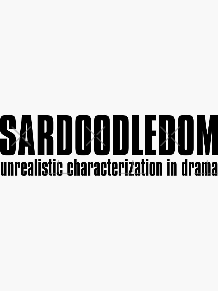 "Sardoodledom" Sticker for Sale by SaidDhaouadi Redbubble