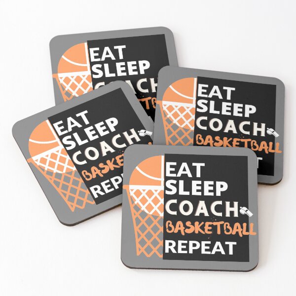 Item preview, Eat Sleep Coach Basketball Repeat designed and sold by KDprint.