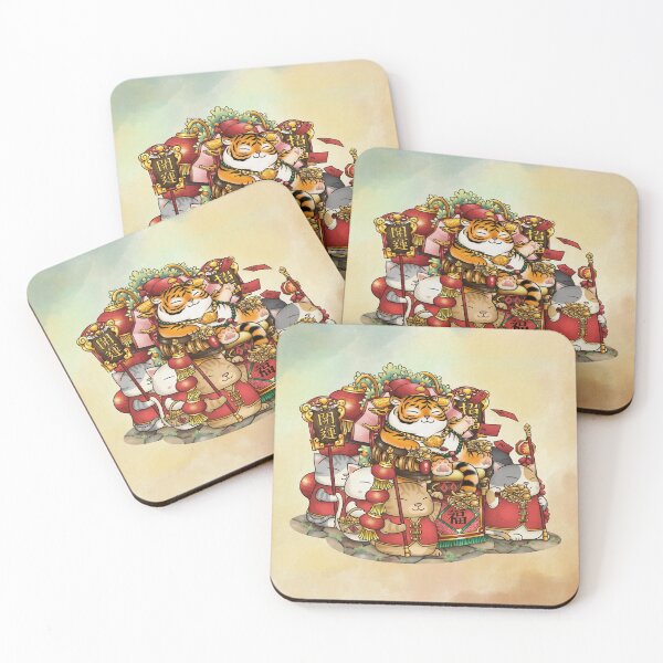 Item preview, Chinese New Year Cute Tiger and Cat designed and sold by Takeda-art.