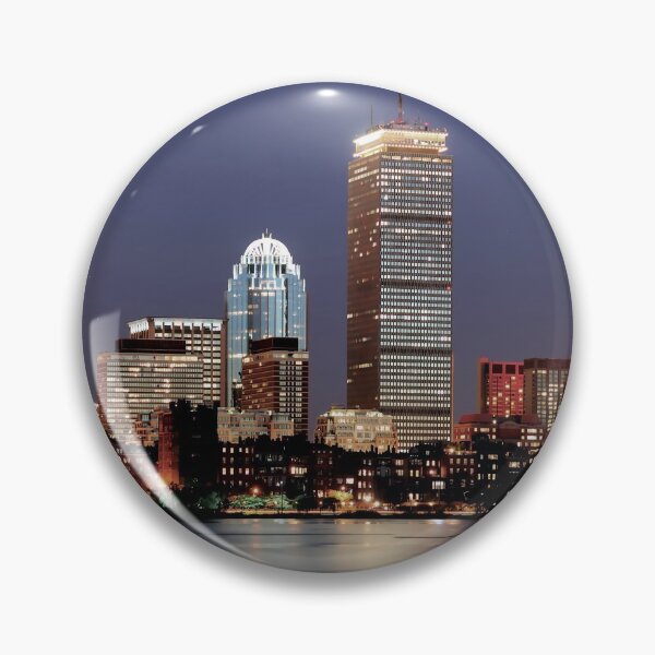 Artikelvorschau, Letztes Licht in Boston, digitale Skyline-Malerei, Massachusetts, USA entworfen und verkauft von Orianah.