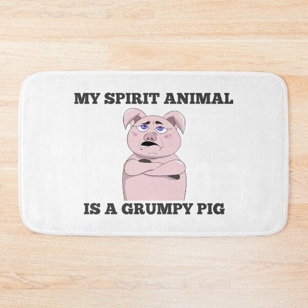 Item preview, My Spirit Animal Is A Grumpy Pig designed and sold by Peach-Design.