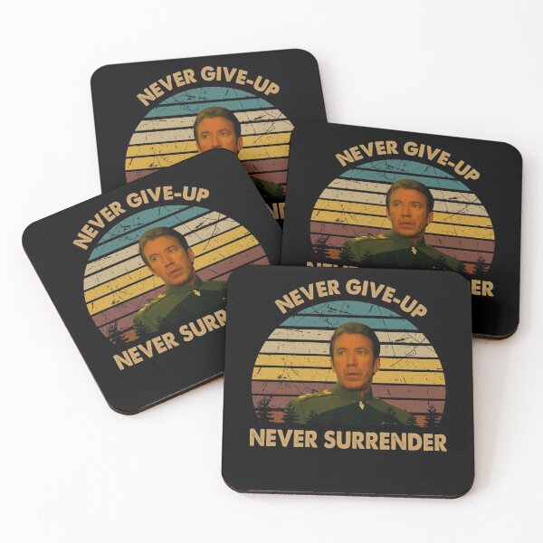 Item preview, Niver give up, never surrender poster designed and sold by AnaCunha3120.
