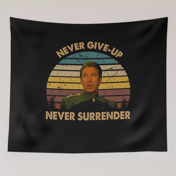 Item preview, Niver give up, never surrender poster designed and sold by AnaCunha3120.