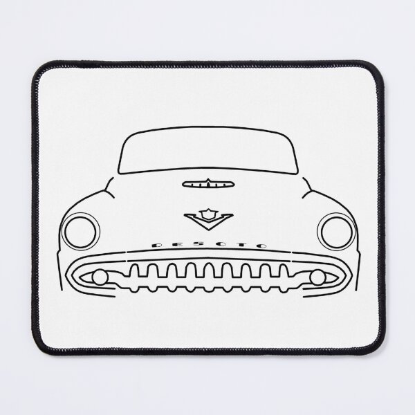 Item preview, DeSoto Firedome 1954 classic car black outline graphic  designed and sold by soitwouldseem.