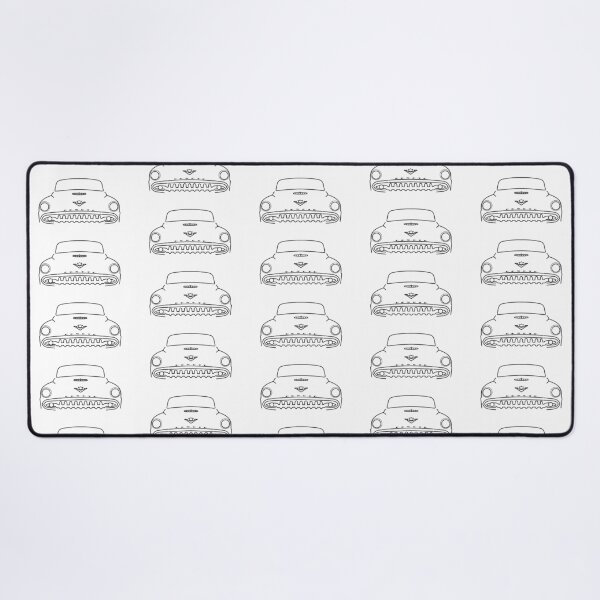 Item preview, DeSoto Firedome 1954 classic car black outline graphic  designed and sold by soitwouldseem.