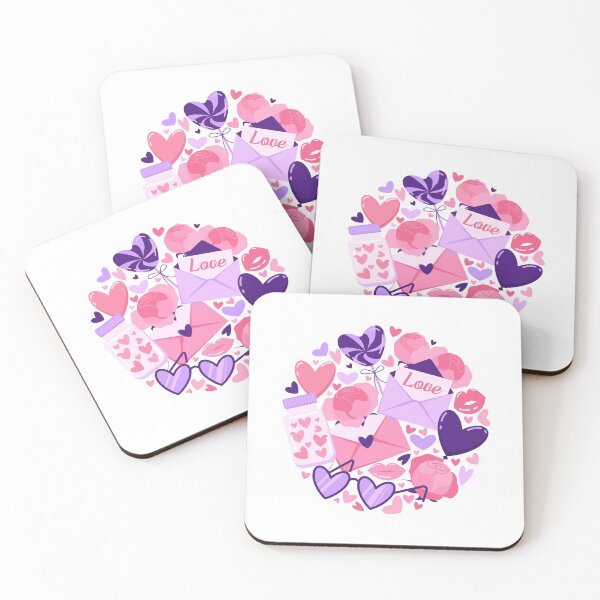 Item preview, Valentine's Day round design with hearts and flowers designed and sold by boozkova-vorona.