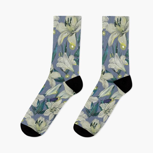Item preview, Lilies flower with firefly designed and sold by janeferwong.