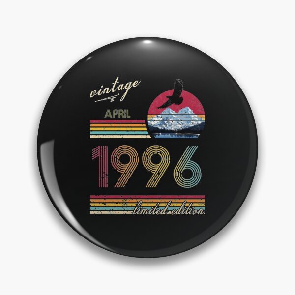 Item preview, Retro Vintage Birthday Since April 1996 Essential T-Shirt designed and sold by SaraPorte.