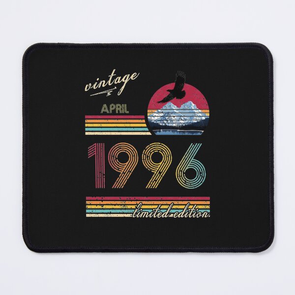 Item preview, Retro Vintage Birthday Since April 1996 Essential T-Shirt designed and sold by SaraPorte.