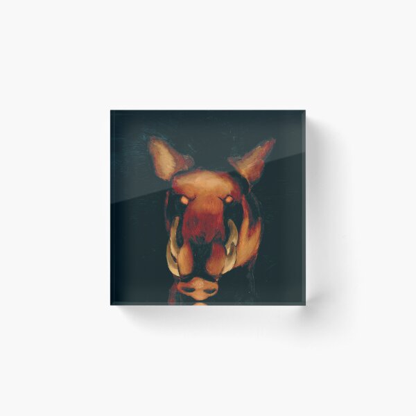 Boar Acrylic Block