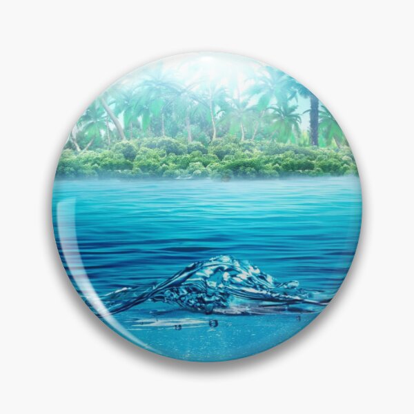 Item preview, Ocean Waves and Palm Island on Daylight designed and sold by BerryCats.