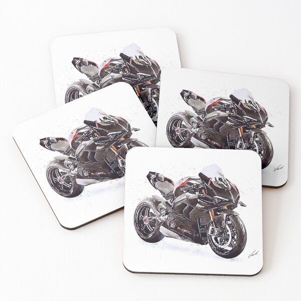 Item preview, Copy of Watercolor Sport Motorcycle Panigale V4SP 2022 - original artwork by Vart. designed and sold by vartstudio.