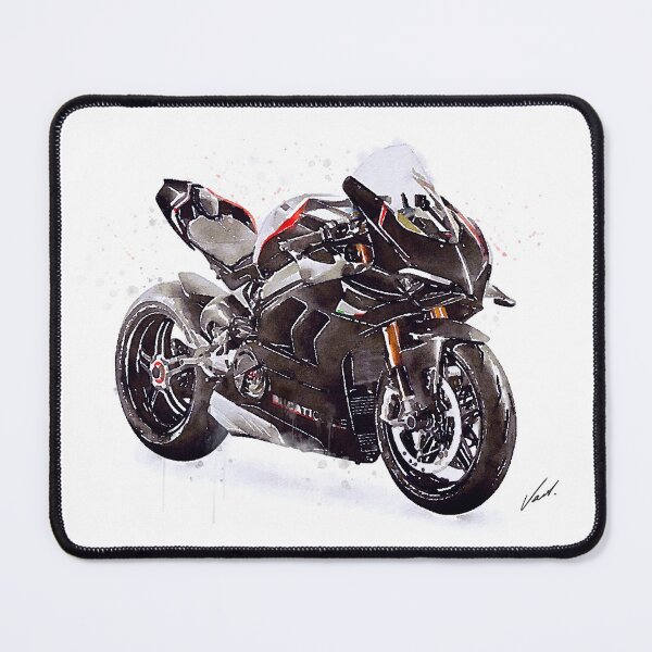 Item preview, Copy of Watercolor Sport Motorcycle Panigale V4SP 2022 - original artwork by Vart. designed and sold by vartstudio.
