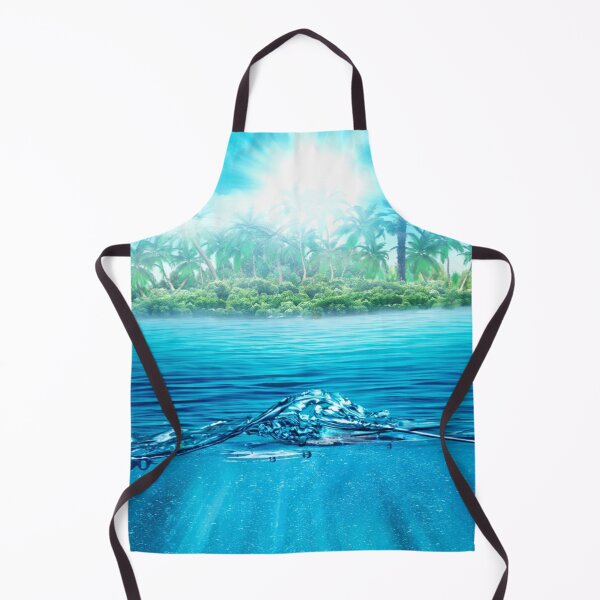 Item preview, Ocean Waves and Palm Island on Daylight designed and sold by BerryCats.