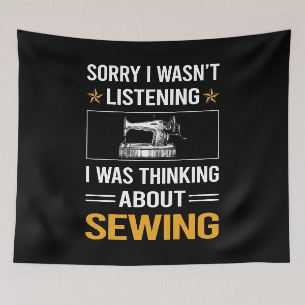 Item preview, Funny Listening Sewing designed and sold by RandalDavis.