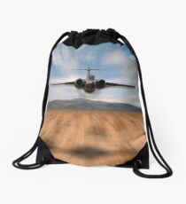 Buccaneer Red Flag Drawstring Bag