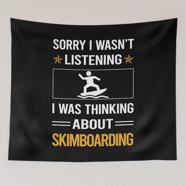Item preview, Funny Listening Skimboarding Skimboard Skimboarder Skimming designed and sold by RandalDavis.