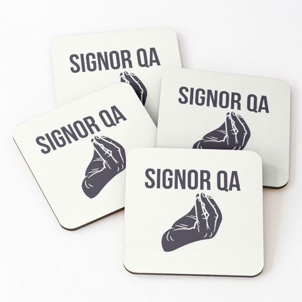 Item preview, Signor QA Sticker designed and sold by trendingatees.