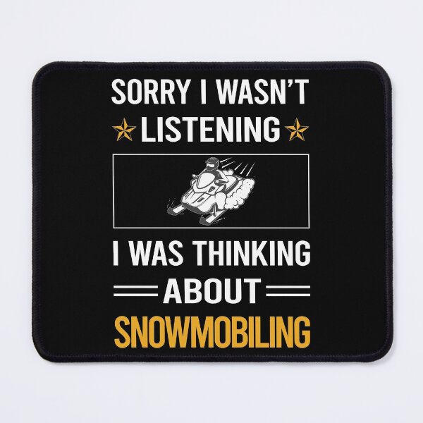 Item preview, Funny Listening Snowmobiling Snowmobile designed and sold by RandalDavis.