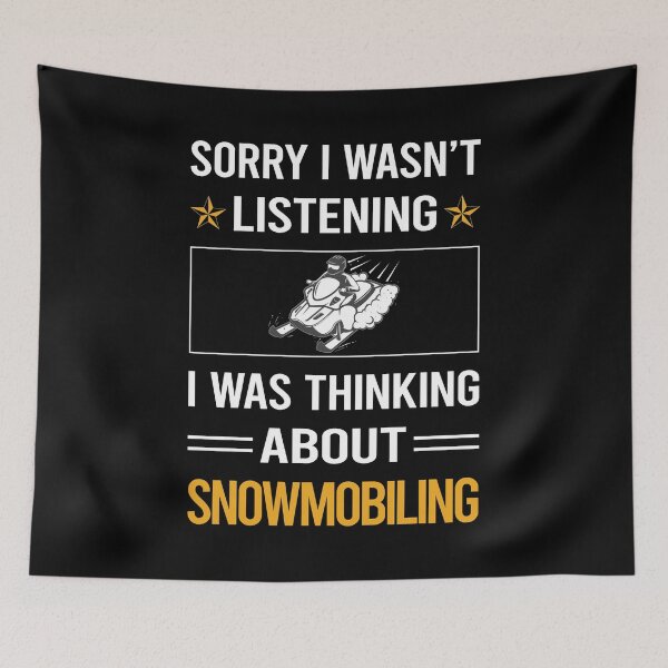 Item preview, Funny Listening Snowmobiling Snowmobile designed and sold by RandalDavis.