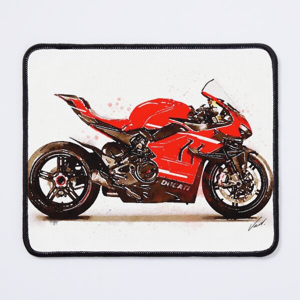 Item preview, Watercolor Sport Motorcycle Superleggera V4 - original artwork by Vart. designed and sold by vartstudio.