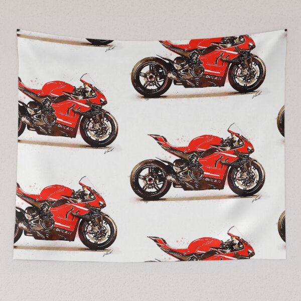 Item preview, Watercolor Sport Motorcycle Superleggera V4 - original artwork by Vart. designed and sold by vartstudio.