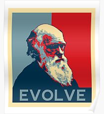 Charles Darwin Entwicklung Evolve Poster