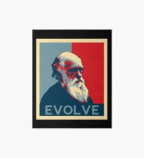Charles Darwin Evolve Evolution Art Board