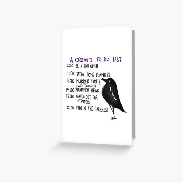 Item preview, A crow’s day designed and sold by marvinthecrow.