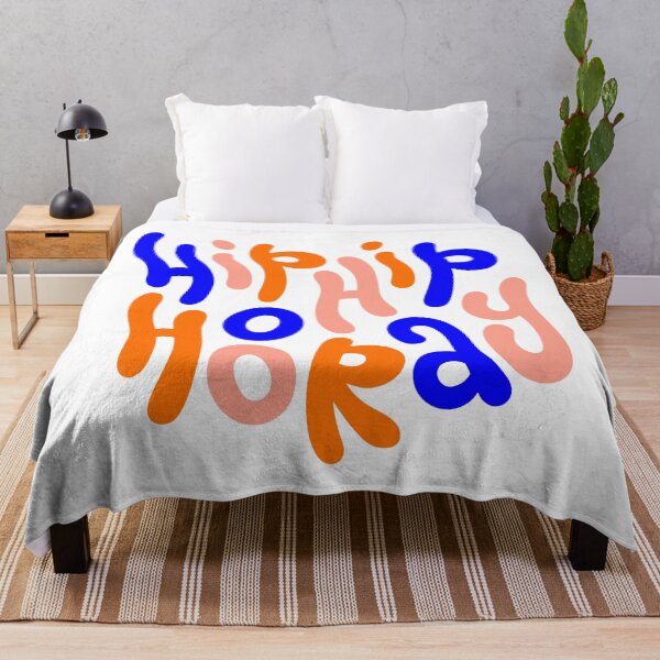 Item preview, hip hip hooray colorful motivational statement quote designed and sold by TrueType.