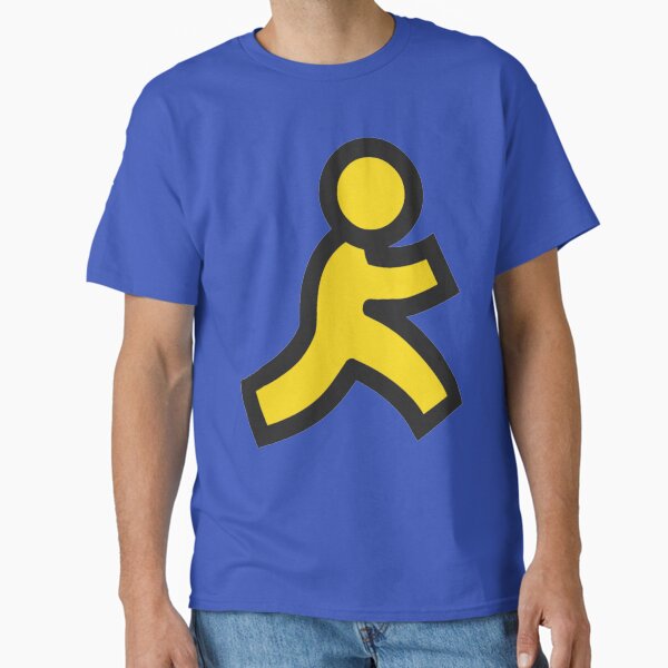 Aperçu de l'œuvre Little Yellow Running Man Amérique en ligne AOL créée et vendue par MYndFLow.