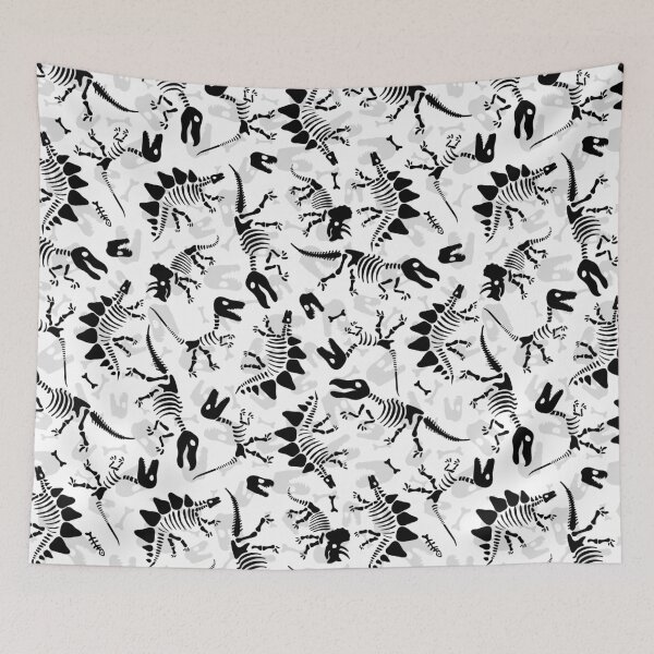 Item preview, The real reason dinosaurs became extinct - A Black and White Dinosaur Print designed and sold by crazycollective.