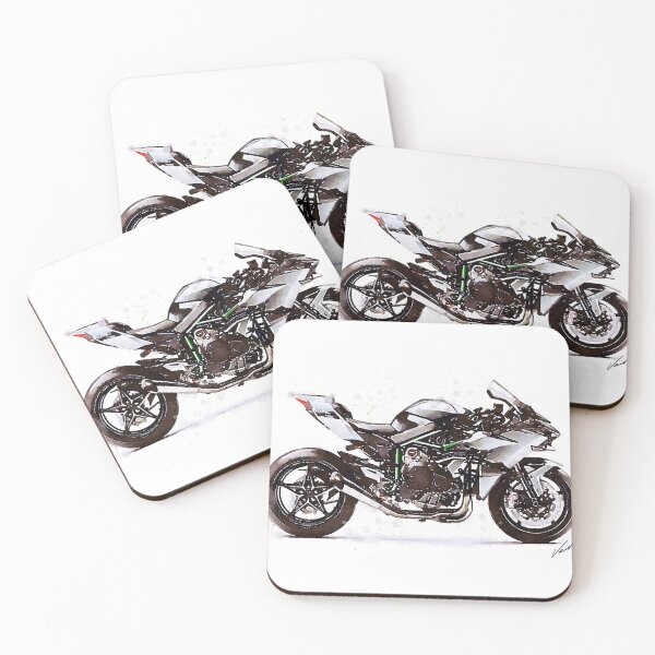 Item preview, Watercolor Sport Motorcycle H2R - original artwork by Vart. designed and sold by vartstudio.