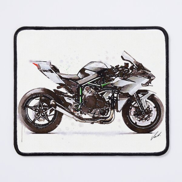 Item preview, Watercolor Sport Motorcycle H2R - original artwork by Vart. designed and sold by vartstudio.