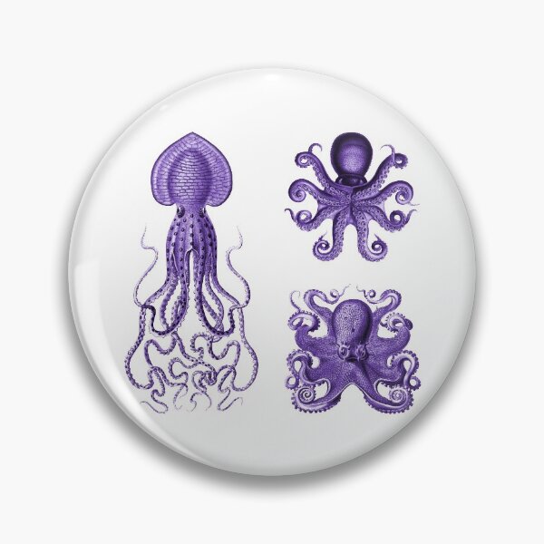 Item preview, Octopus Squid Kraken Art Tentacles Seashell Deep Sea Ocean Creatures Lover (Purple, Multi Pack Sheet) designed and sold by Mechanical Whispers.