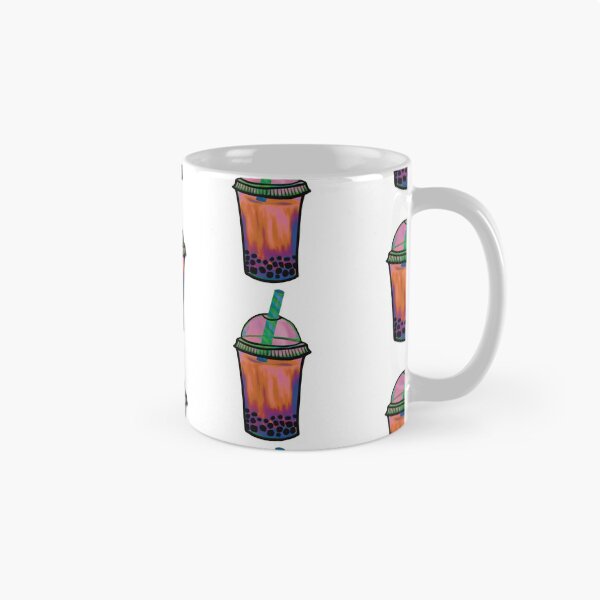 Item preview, Sunset Boba Tea Illustration designed and sold by ZaraRoza.