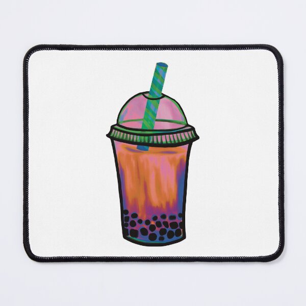 Item preview, Sunset Boba Tea Illustration designed and sold by ZaraRoza.