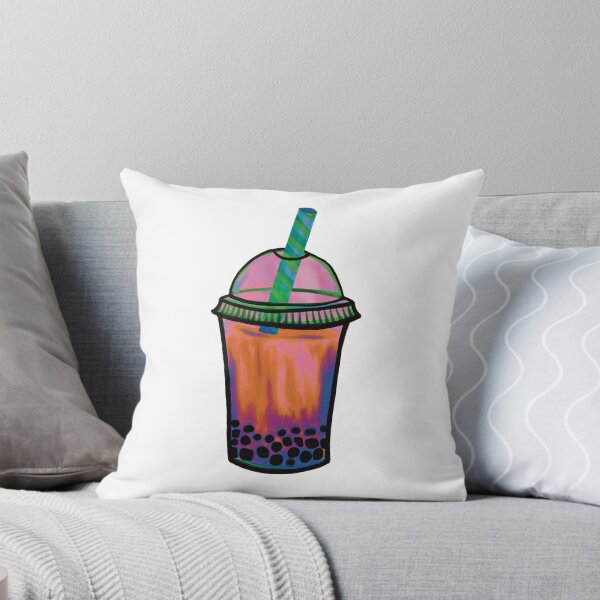 Item preview, Sunset Boba Tea Illustration designed and sold by ZaraRoza.
