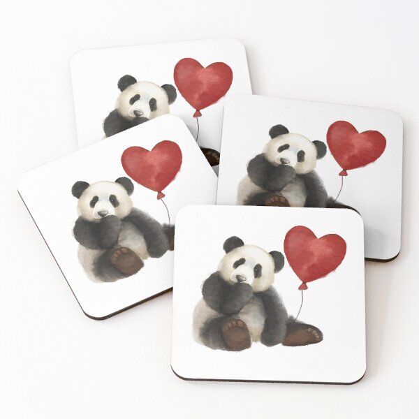 Item preview, Panda With Heart Watercolour designed and sold by AmeliaPlayer.