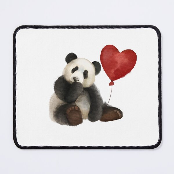 Artikelvorschau, Panda mit Herz-Aquarell entworfen und verkauft von AmeliaPlayer.